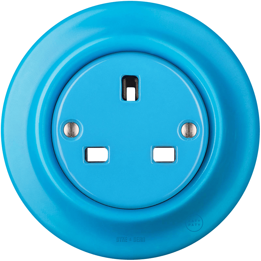 PORCELAIN WALL SOCKET AZURE UK - DYKE & DEAN