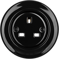 PORCELAIN WALL SOCKET BLACK UK - DYKE & DEAN