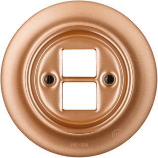 PORCELAIN WALL SOCKET COPPER PC/USB - DYKE & DEAN