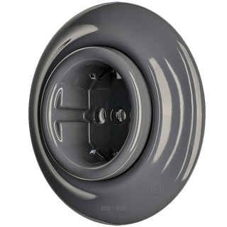 PORCELAIN WALL SOCKET DARK GREY SCHUKO - DYKE & DEAN