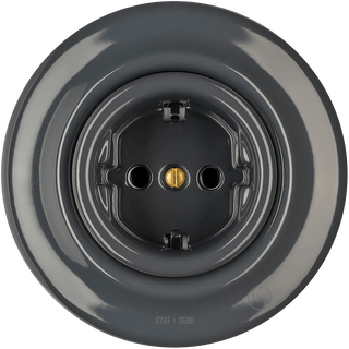 PORCELAIN WALL SOCKET DARK GREY SCHUKO - DYKE & DEAN