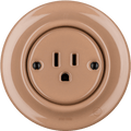 PORCELAIN WALL SOCKET DERMA USA 15 AMP - DYKE & DEAN
