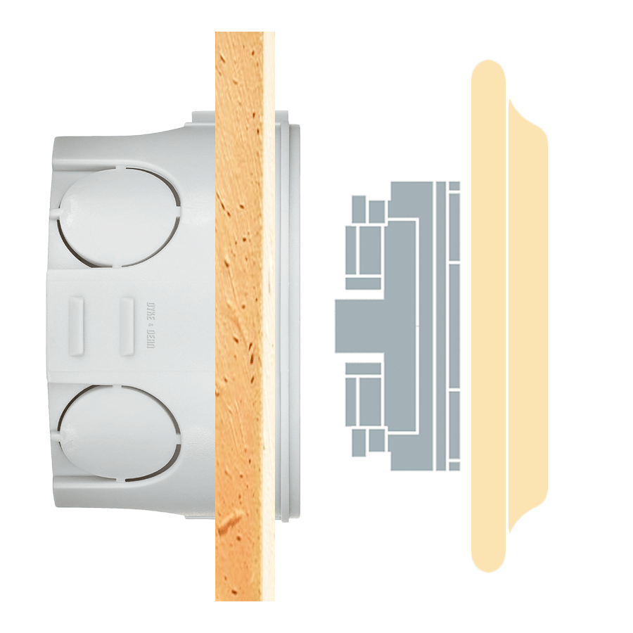 PORCELAIN WALL SOCKET GREEN - DYKE & DEAN