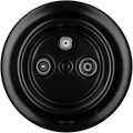 PORCELAIN WALL SOCKET MATT BLACK TV ANTENNA - DYKE & DEAN