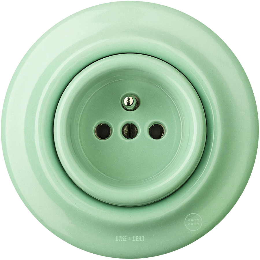 PORCELAIN WALL SOCKET MINT - DYKE & DEAN