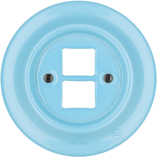 PORCELAIN WALL SOCKET PASTEL BLUE PC/USB - DYKE & DEAN
