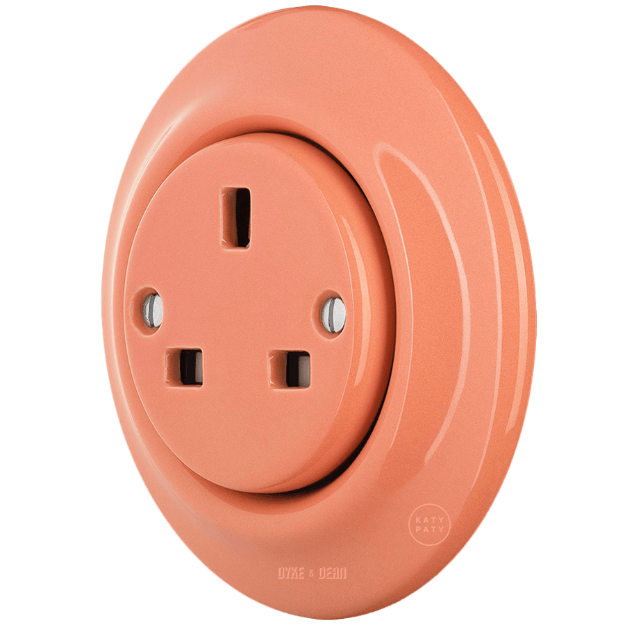 PORCELAIN WALL SOCKET SALMON UK - DYKE & DEAN