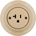 PORCELAIN WALL SOCKET SAND USA 20 AMP - DYKE & DEAN