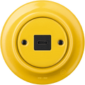 PORCELAIN WALL SOCKET YELLOW USB-C - DYKE & DEAN