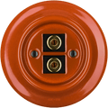 PORCELAIN WALL SPEAKER SOCKET BRICK RED - DYKE & DEAN