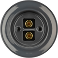 PORCELAIN WALL SPEAKER SOCKET DARK GREY - DYKE & DEAN