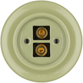 PORCELAIN WALL SPEAKER SOCKET MOSS GREEN - DYKE & DEAN