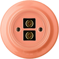 PORCELAIN WALL SPEAKER SOCKET SALMON - DYKE & DEAN