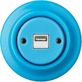 PORCELAIN WALL USB CHARGER AZURE - DYKE & DEAN