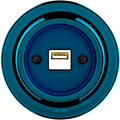 PORCELAIN WALL USB CHARGER DARK BLUE - DYKE & DEAN