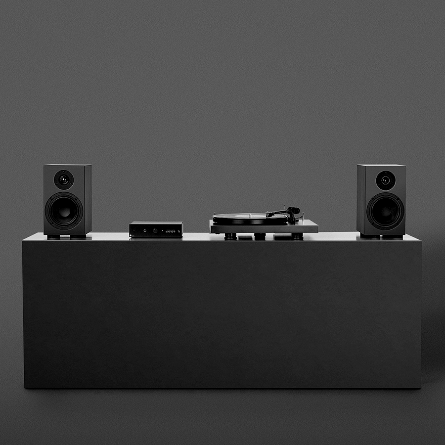 PRO-JECT COLOURFUL AUDIO SYSTEM - BLACK - DYKE & DEAN