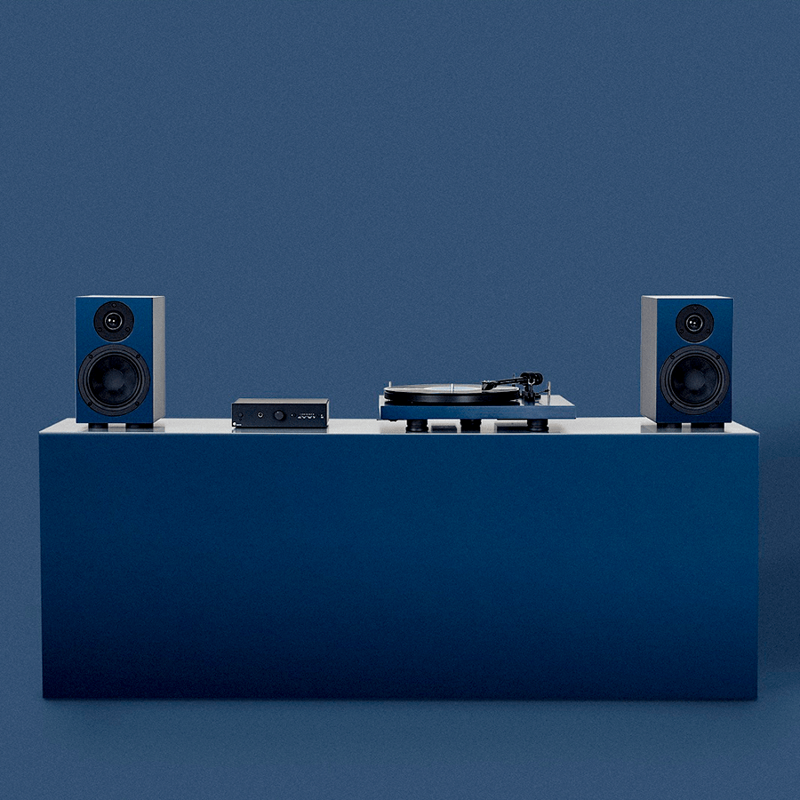 PRO-JECT COLOURFUL AUDIO SYSTEM - BLUE - DYKE & DEAN