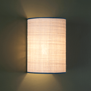 RAFFIA WALL LAMP TRIM BLUE - DYKE & DEAN