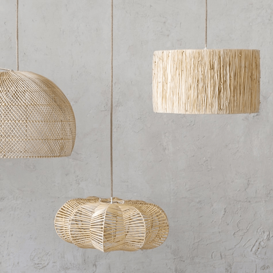 RATTAN LAMP CARAMBOLA - DYKE & DEAN