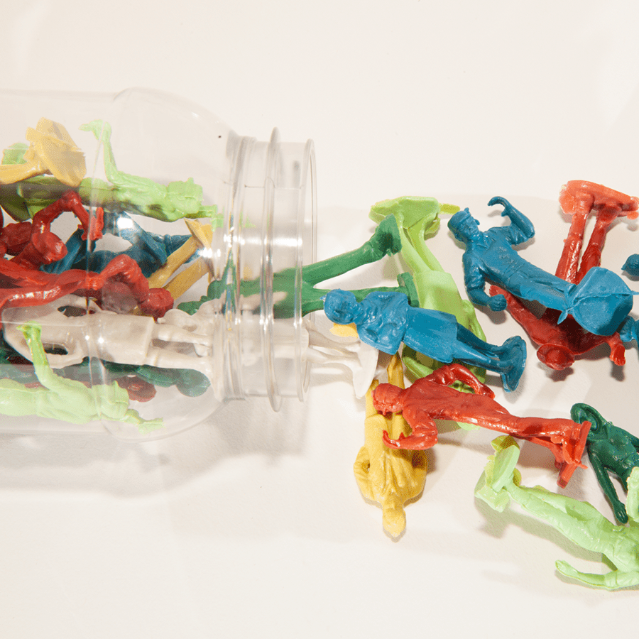 Miniature plastic figures sales