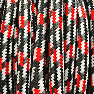 RED AND BLACK MULTI FABRIC CABLE - DYKE & DEAN