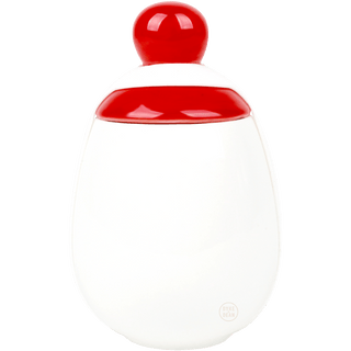 RED PORCELAIN EGG CODDLER - DYKE & DEAN