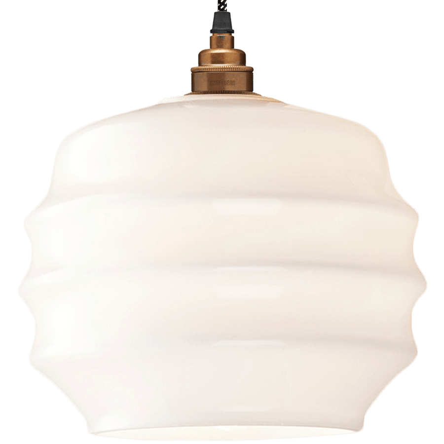 RIPPLE OPALINE PENDANT SHADE MEDIUM - DYKE & DEAN