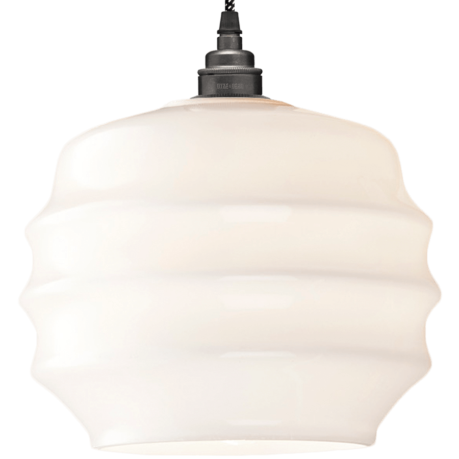 RIPPLE OPALINE PENDANT SHADE MEDIUM - DYKE & DEAN