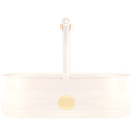 UTILITY BUCKET WOODEN HANDLE CREAM - DYKE & DEAN