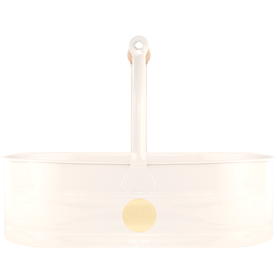 UTILITY BUCKET WOODEN HANDLE CREAM - DYKE & DEAN