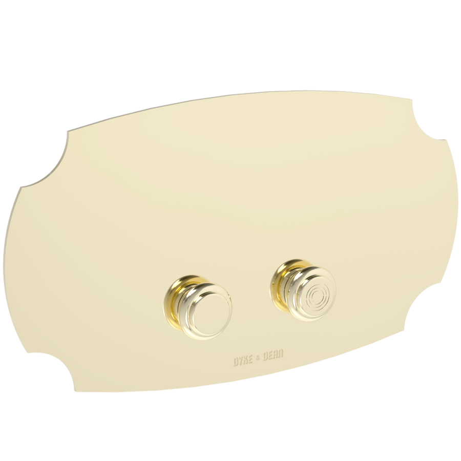 VENETIAN CORNERS TOILET FLUSH BRASS - DYKE & DEAN