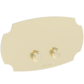 VENETIAN CORNERS TOILET FLUSH MATT BRASS - DYKE & DEAN