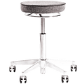 VL66T SWIVEL STOOL GREY FABRIC - DYKE & DEAN