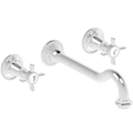 WALL MOUNTED SPOUT DROP CROSS TAPS - DYKE & DEAN