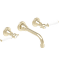 WALL MOUNTED SPOUT PORCELAIN LEVER HANDLE TAPS - DYKE & DEAN