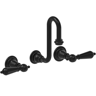 WALL MOUNTED SWAN SPOUT LEVER HANDLE TAPS - DYKE & DEAN