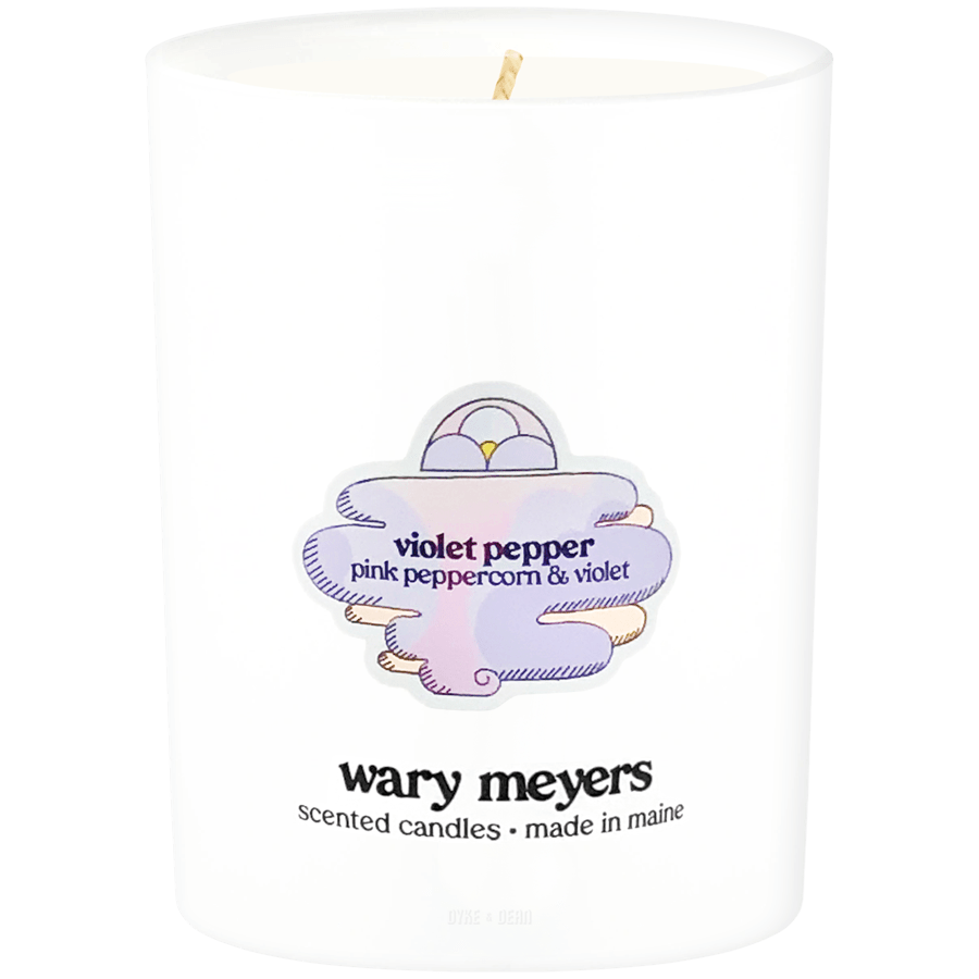 WARY MEYERS VIOLET PEPPER CANDLE - DYKE & DEAN
