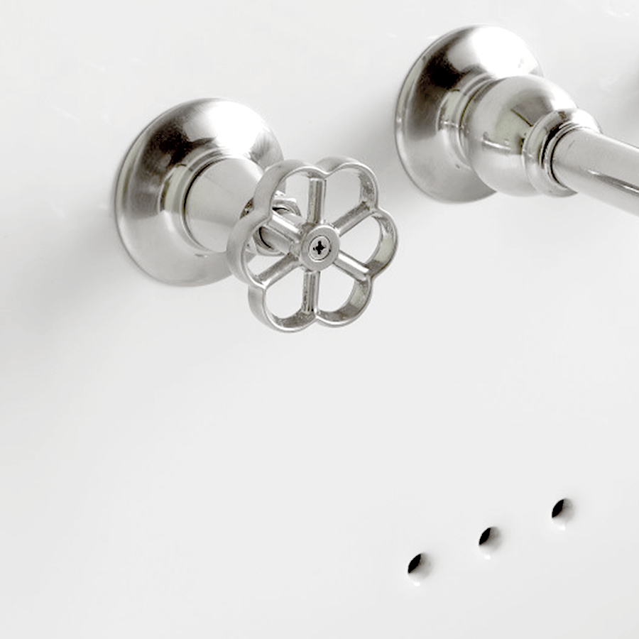 WASH BASIN FLOWER HANDLE TAPS - DYKE & DEAN