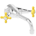 WASH BASIN PIC 'N' MIX PORCELAIN HANDLE TAPS - DYKE & DEAN