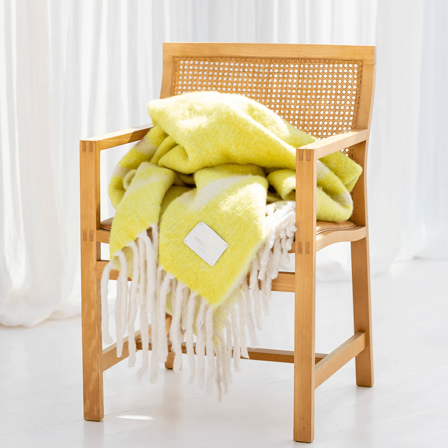 WEEKEND PLAID BLANKET YELLOW DYKE DEAN