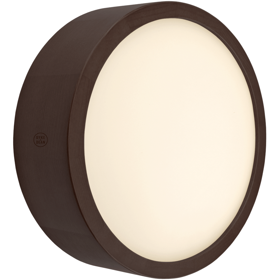 WENGE WOOD DISC WALL LIGHT - DYKE & DEAN