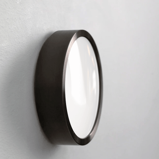 WENGE WOOD DISC WALL LIGHT - DYKE & DEAN