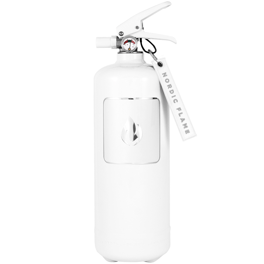 WHITE 2KG CLASSIC FIRE EXTINGUISHER - DYKE & DEAN