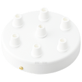 WHITE 7 WAY CABLE CEILING ROSE - DYKE & DEAN