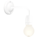 WHITE CERAMIC 90° DEGREE WALL LIGHT - DYKE & DEAN