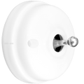 WHITE CERAMIC INTERMEDIATE WALL SWITCHES CHROME - DYKE & DEAN