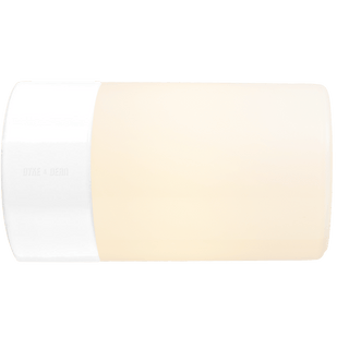 WHITE CERAMIC REARWIRED WALL LAMPS - DYKE & DEAN