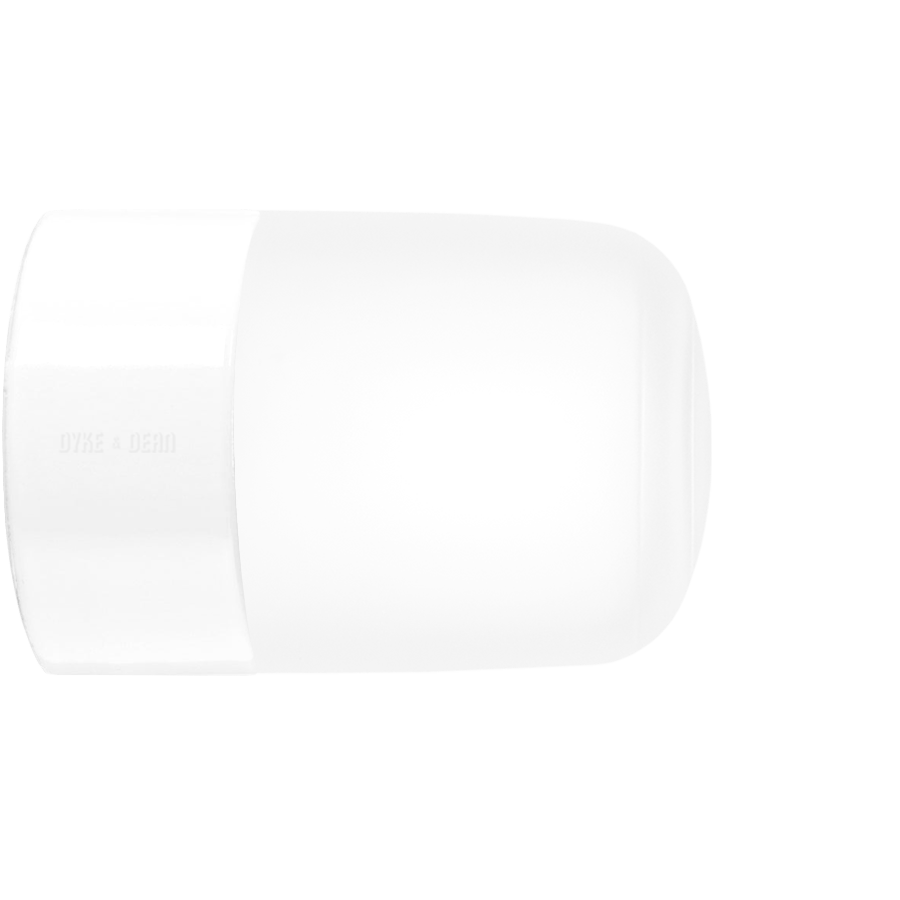 WHITE CERAMIC REARWIRED WALL LAMPS - DYKE & DEAN