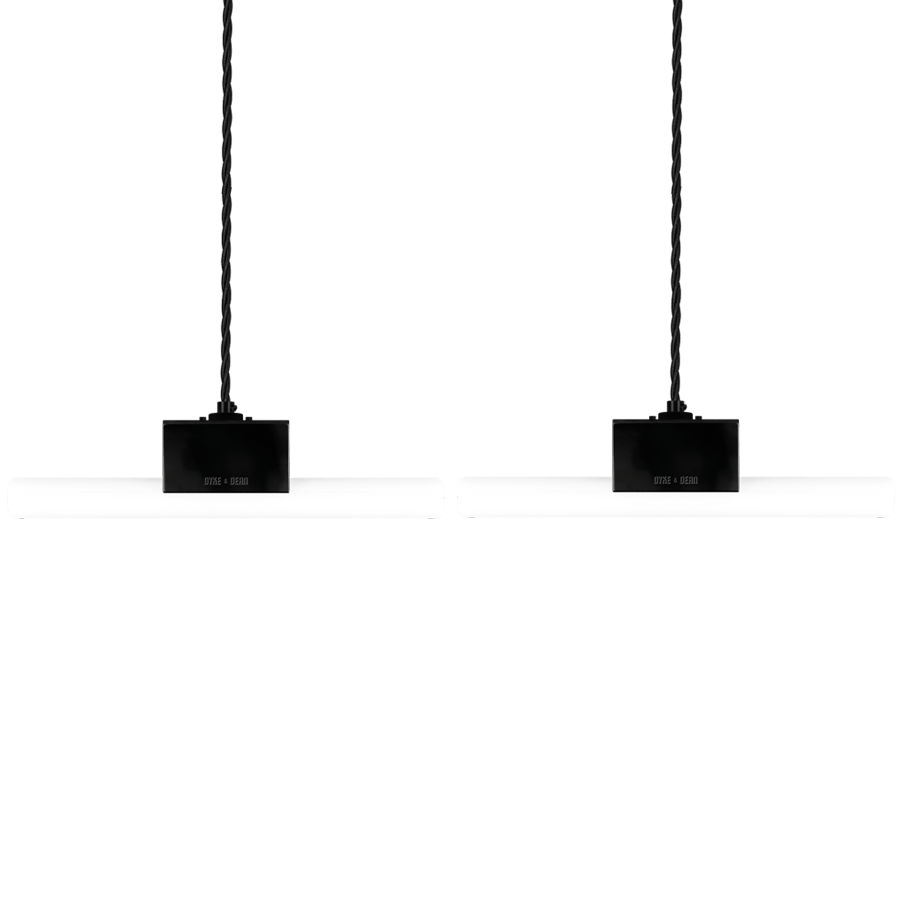 WHITE PEG TUBE PENDANT - DYKE & DEAN