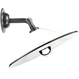WHITE SMALL CONE SHADE WALL LAMP - DYKE & DEAN
